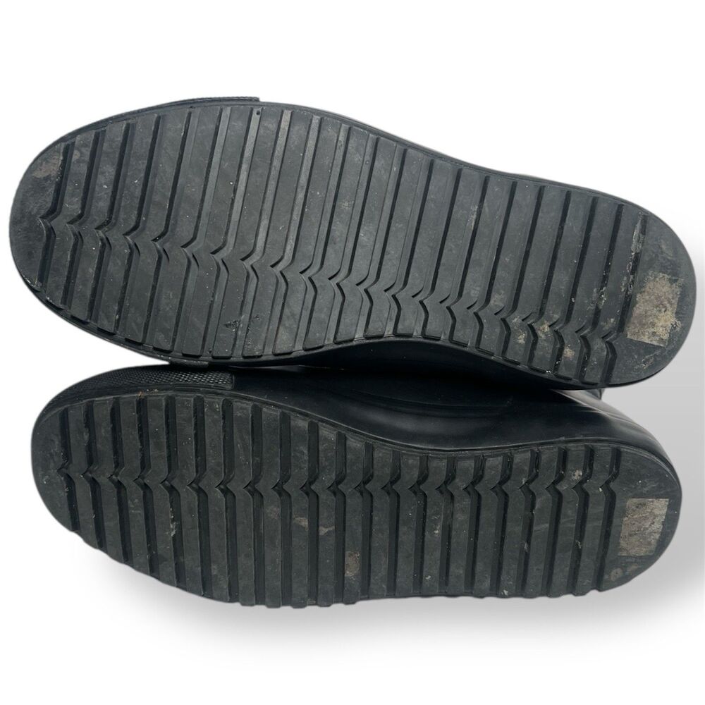 Hunter Unisex Target Dipped Canvas High-Top Sneakers Black&Black Size M6.5/W8.5 - Picture 7 of 8